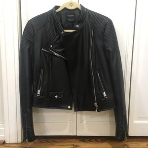 Zara Faux Leather Biker Jacket